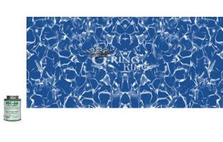 LARGE 4' x 2' UNDERWATER Swimming Pool Vinyl Liner Repair Kit w/glue Blue Wave 