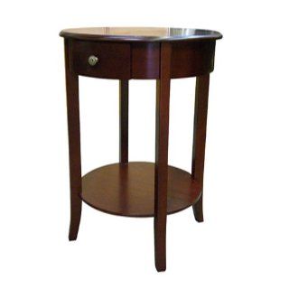 Polished Round End Table   End Tables