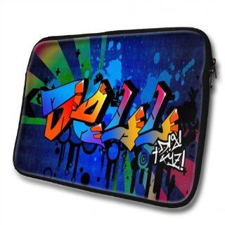 "Graffiti Names" designed for Dell, Designer 14''   39x31cm, Black Waterproof Neoprene Zipped Laptop Sleeve / Case / Pouch. Cell Phones & Accessories