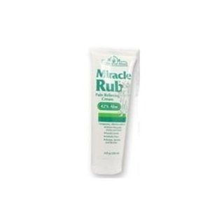 Miracle Rub Pain Relieving Cream 8 Oz Say Goodbye to Tired, Aching Muscles and Joints Due to Arthritis, Rheumatism and Bursitis. Penetrates Deep and Provides Soothing Pain Relief Quick Fast Acting Ingredients Provide Relief of Minor Muscular Aches and Pai