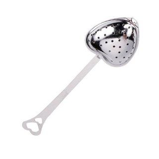 EK Heart Shaped Tea Infuser Spoon Wedding Party Gift / Great for Household Use or As A Gift to Others, Especially Wedding Gift   Home Decor Gift Packages