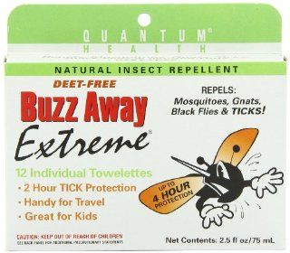 Buzz Away Insect Repellent Towelettes, Extreme, 12 Count Package (Pack of 4) Health & Personal Care