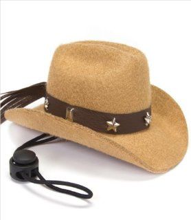 Dog Cowboy Hat   Tan, 5" Brim, 2 1/2" Inside  Pet Hats 