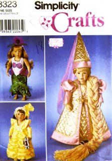 OOP Simplicity Crafts Pattern 8323. Costumes for 18" Dolls Such As The American Girl Dolls. Repunzel, Mermaid, Etc