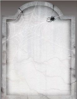 Graveyard Tombstone & Spider Webs Halloween Laser & Inkjet Computer Printer Paper 