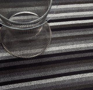Chilewich Shag Even Stripe Utility Mat   Mineral   Doormats