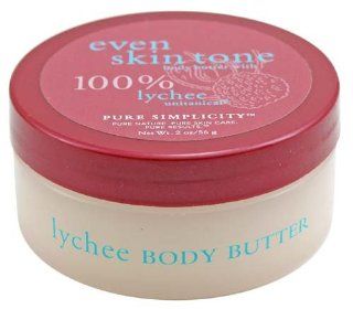 Bath & Body Works Pure Simplicity Even Skin Tone Body Butter with 100% Lychee Unitanical 2 oz (56 g) Travel Size  Beauty