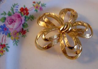 vintage trifari knotted flower brooch by once upon a tea cup