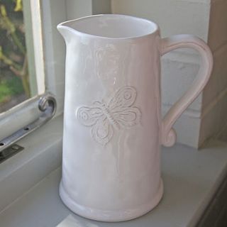 butterfly pitcher by berry red
