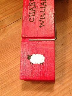 personalised welly peg by the little lancashire smallholding