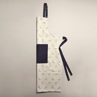 bertie print apron by plum & ashby