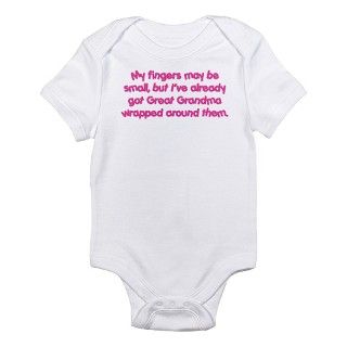 Great Grandmas Wrapped (pink) Infant Bodysuit by teewit2