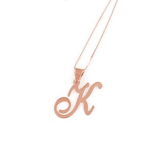 personalised alphabet necklace by anna lou of london