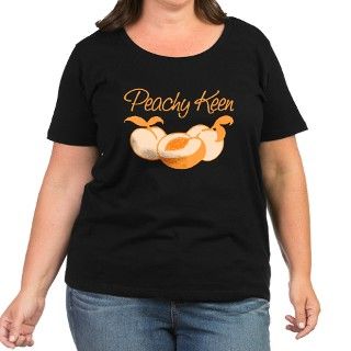 Peachy Keen Womens Plus Size Dark Tee by spritzels