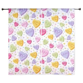 Valentines Candy Hearts 60 Curtains by ALittleBitOfThis1