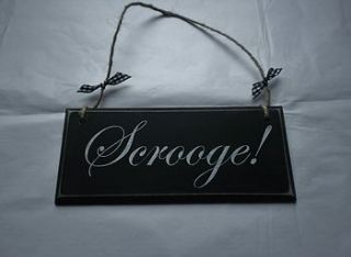 scrooge wooden christmas hanging sign by maggi wood art signs