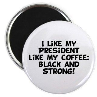 Strong Black President Obama Magnet by politeeque