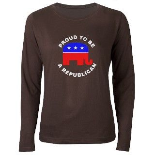 Proud Republican (Front) T Shirt by stickem2