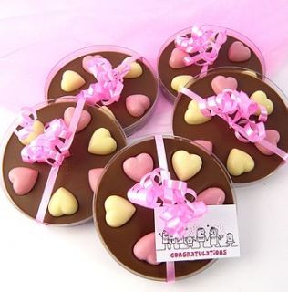 boxed chocolate heart favours by chocolate by cocoapod chocolate