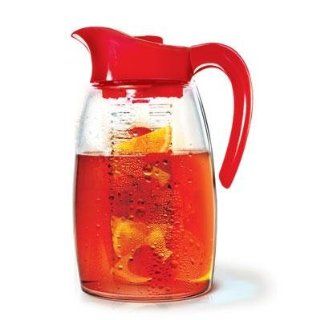 Beverage System Pitcher Cherry   Enjoy hot or iced tea either just tea or natural fruit infused tea as well as fruit infused water that you make right in the pitcher with this Flavor It 2   Drip Coffeemakers