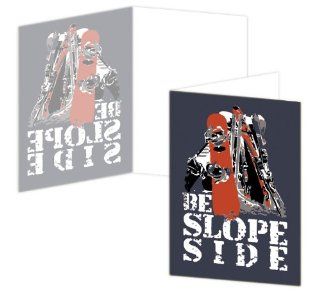 ECOeverywhere Be Slopeside Boxed Card Set, 12 Cards and Envelopes, 4 x 6 Inches, Multicolored (bc14337)  Blank Postcards 