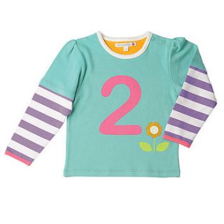 girls number two t shirt by olive&moss