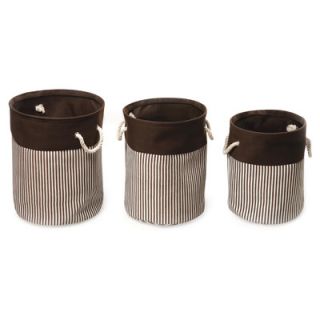 Badger Basket 3 Piece Nesting Round Basket / Hamper Set