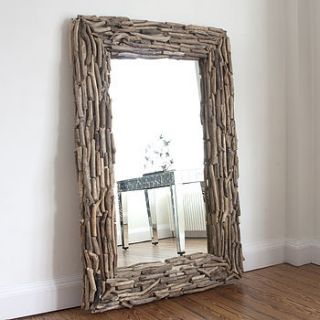 rectangular driftwood mirror by decorative mirrors online
