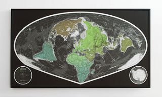 black and white world map by the future mapping company