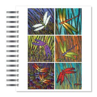 ECOeverywhere Dragonfly Collage Picture Photo Album, 18 Pages, Holds 72 Photos, 7.75 x 8.75 Inches, Multicolored (PA11973)  Wirebound Notebooks 