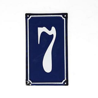 french metal door numbers by i love retro