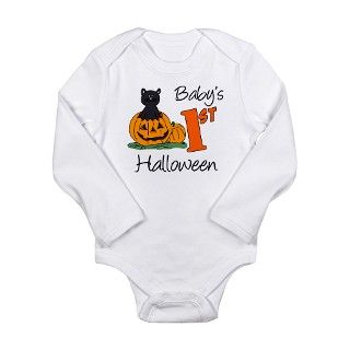 Babys First Halloween Long Sleeve Infant Bodysuit by polishpresents