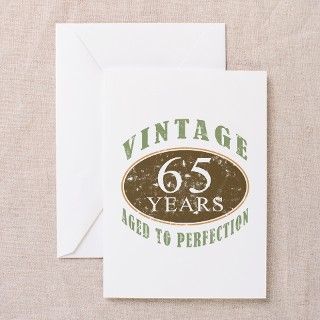 Vintage 65th Birthday Greeting Cards (Pk of 10) by thebirthdayhill