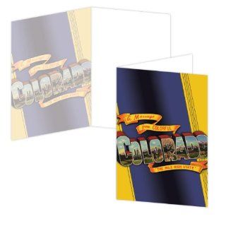 ECOeverywhere Greetings From Colorado Boxed Card Set, 12 Cards and Envelopes, 4 x 6 Inches, Multicolored (bc14167)  Blank Postcards 