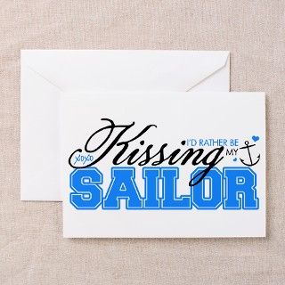 Kissing My Sailor Greeting Cards (Pk of 10) by allmylove