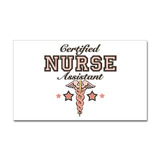 Certified Nurse Assistant Rectangle Decal by chrissyhstudios