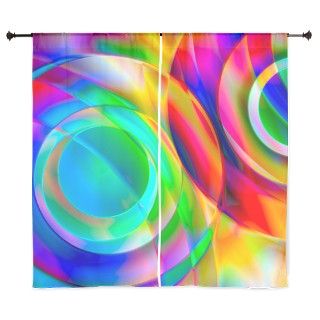 Psychedelic CIrcle Curtains by UnexpectedDesign