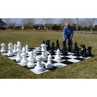 CN Chess Garden Chessmen on Chess Board