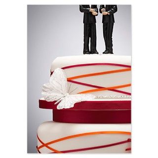 Groom Figurines on Wedding Cake Invitations by ADMIN_CP_GETTY35497297