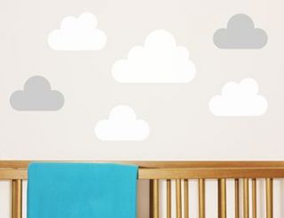 cloud wall stickers by little chip