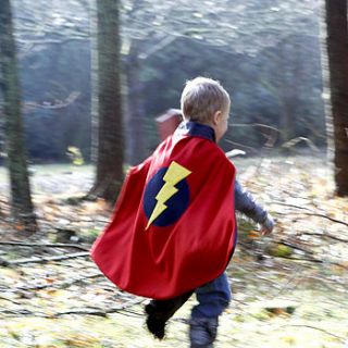 child's superhero cape by red berry apple