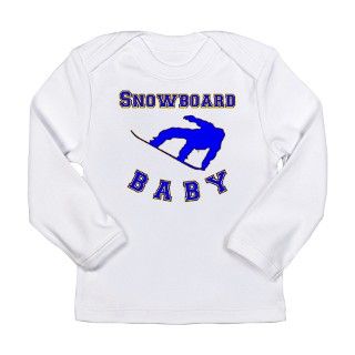 Snowboard Baby Long Sleeve T Shirt by SportsKidsandBabies