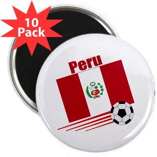 Peru Soccer Team 2.25 Magnet (10 pack) by nitsupak