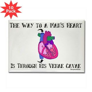 Way to a Mans Heart Rectangle Magnet (10 pack) by barrysworld