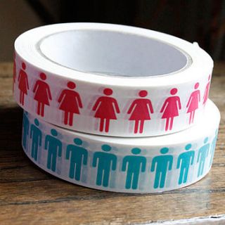 boy or girl decorative gift wrap tape by pearl and earl