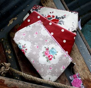 oilcloth vintage large cosmetic bag by love lammie