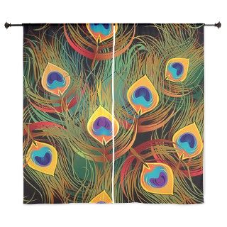 Exotic Peacock feathers 60 Curtains by mypeacockshop