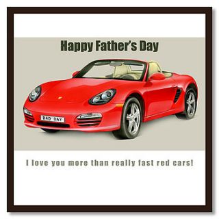 motor car father's day card by amanda hancocks