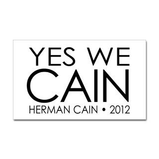 Yes We Cain   Herman 2012 Decal by MarshEnterprises