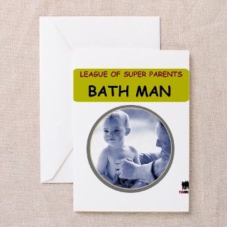 BATH MAN Greeting Cards (Pk of 10) by yearme